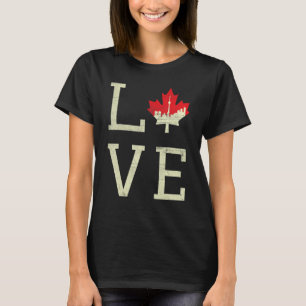 Toronto Love Canada Day Maple Proud Canadian Flag T-Shirt
