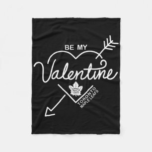 Toronto Maple Leafs Be My Valentine Blue Officiall Fleece Blanket