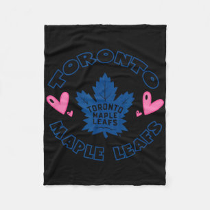Toronto Maple Leafs Valentine Hearts Nhl Officiall Fleece Blanket