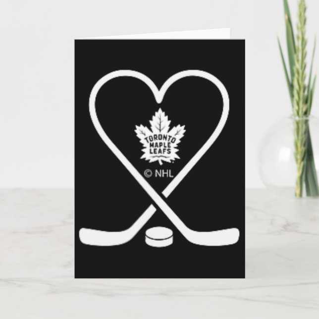 Toronto Maple Leafs Valentine Sticks Nhl Officiall Card (Front)