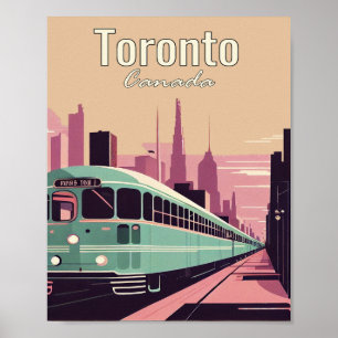 Toronto Minimalist Vintage Travel Art Poster