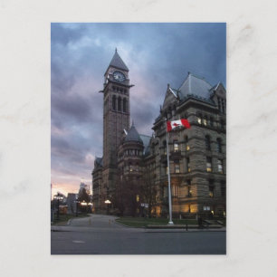 Toronto Old City Hall at Dusk Postcard