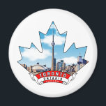 Toronto, Ontario Canada Magnet<br><div class="desc">Introducing our elegant Toronto Maple Leaf White Kitchen Magnet – a stylish addition to your culinary space, capturing the essence of Toronto's vibrant energy! This magnet features a meticulously crafted illustration of Toronto's iconic landmarks delicately etched within the graceful contours of a maple leaf against a pristine white backdrop. Below...</div>