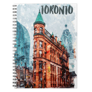 Toronto Ontario Canada Travel Watercolor Notebook