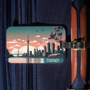 Toronto Ontario Panorama View Cityscape Luggage Tag