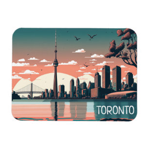 Toronto Ontario Panorama View Cityscape Magnet