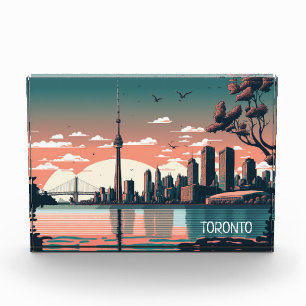 Toronto Ontario Panorama View Cityscape Photo Block