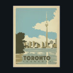Toronto, Ontario Postcard<br><div class="desc">Anderson Design Group is an award-winning illustration and design firm in Nashville,  Tennessee. Founder Joel Anderson directs a team of talented artists to create original poster art that looks like classic vintage advertising prints from the 1920s to the 1960s.</div>