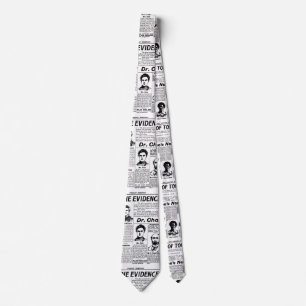 Toronto people vintage newspaper tie