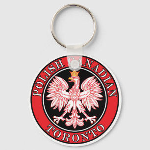 Toronto Polish Canadian Eagle Key Ring