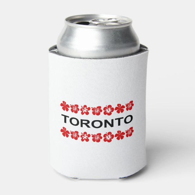 Toronto Red Aloha Bands Light-Colour Can Cooler (Can Front)