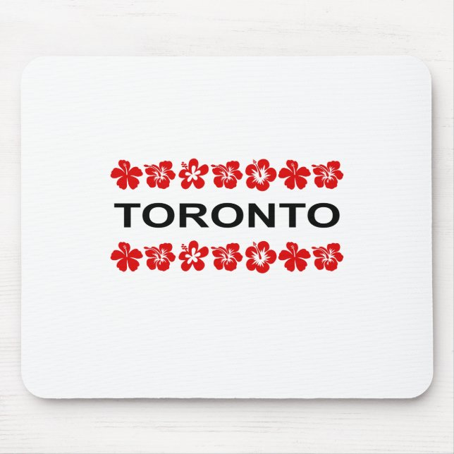 Toronto Red Aloha Bands Light-Colour Mouse Mat (Front)