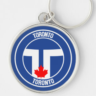 Toronto Round Emblem Key Ring