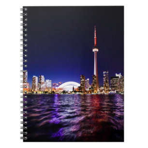 Toronto Skyline at Night Notebook