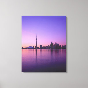 Toronto Skyline at night, Ontario, Canada Canvas Print