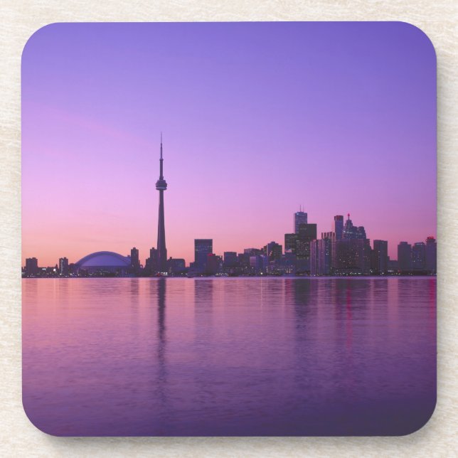 Toronto Skyline at night, Ontario, Canada Coaster (Front)