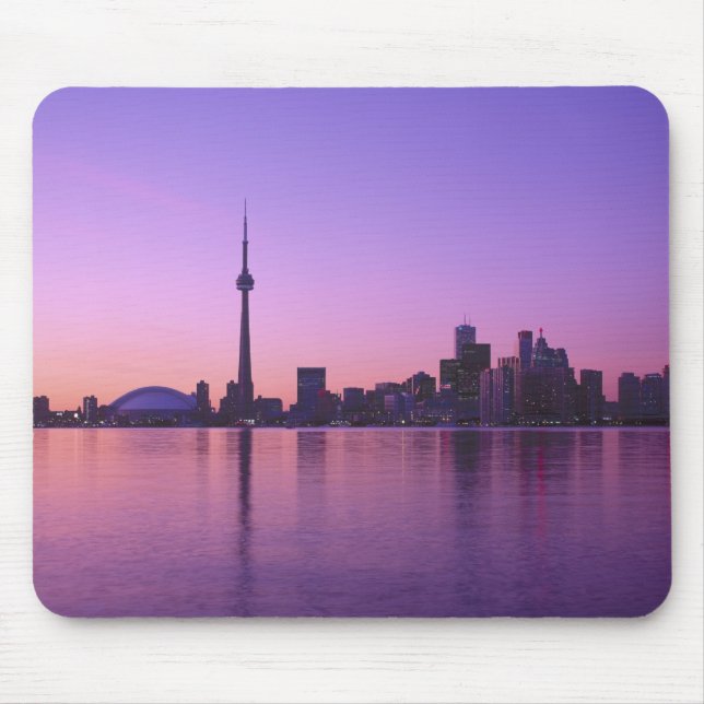 Toronto Skyline at night, Ontario, Canada Mouse Mat (Front)