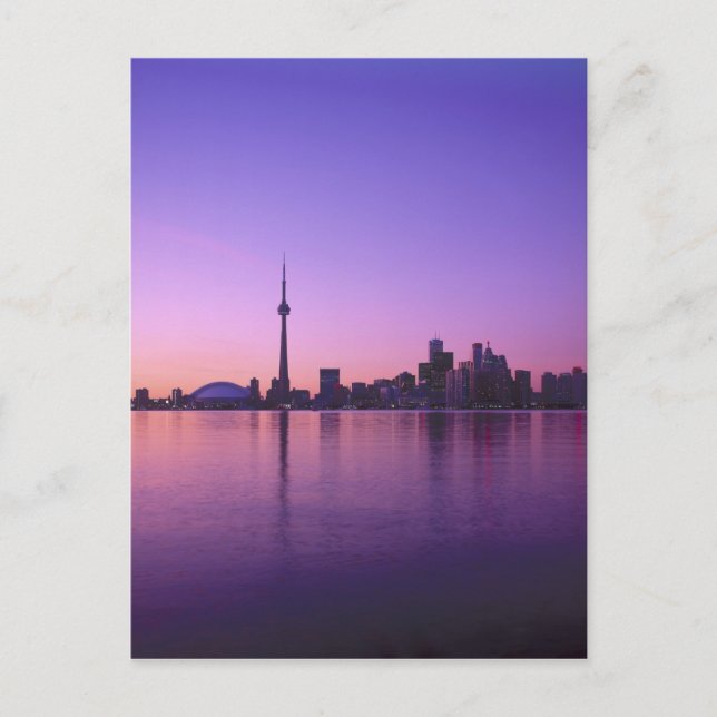 Toronto Skyline at night, Ontario, Canada Postcard (Front)