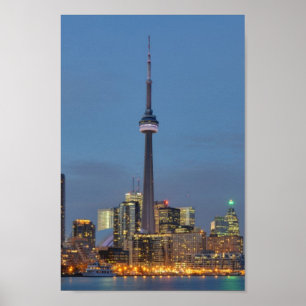 Toronto Skyline at night Poster