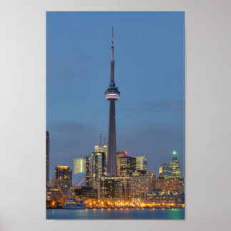 Toronto Skyline at night Poster