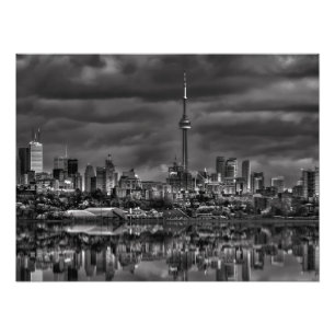 Toronto Skyline At Sheldon Lookout Reflection No 2 Photo Print