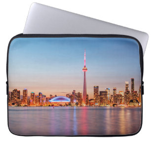 Toronto Skyline at Sunset Laptop Sleeve