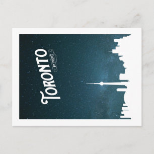 Toronto skyline by night  - POSTCARD