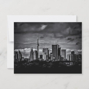 Toronto Skyline From The Pape Ave Bridge No 2 Postcard