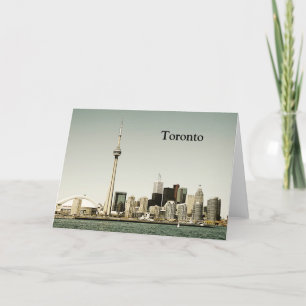 Toronto skyline greeting card