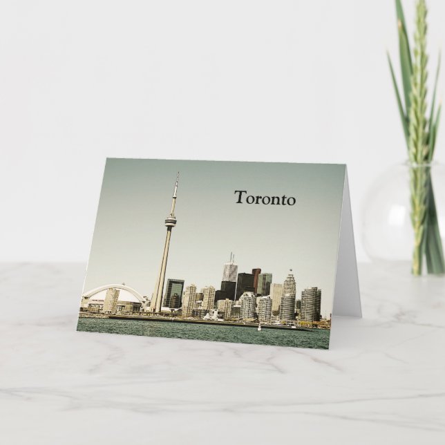 Toronto skyline greeting card (Front)