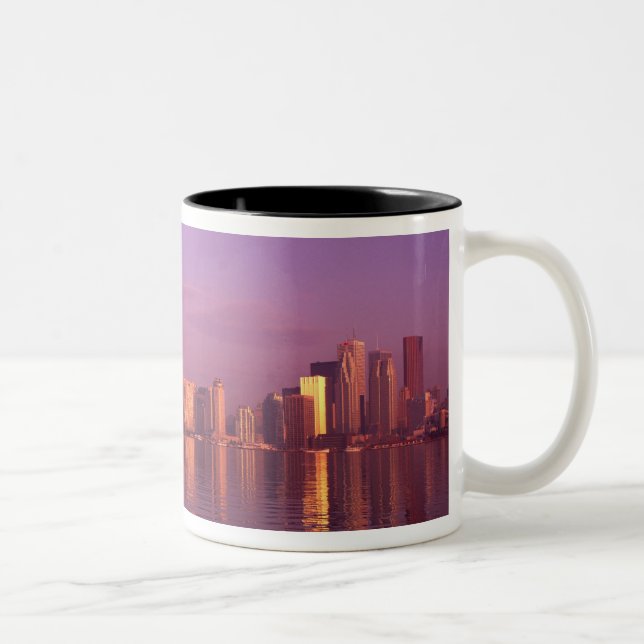 Toronto Skyline, Ontario, Canada Two-Tone Coffee Mug (Right)