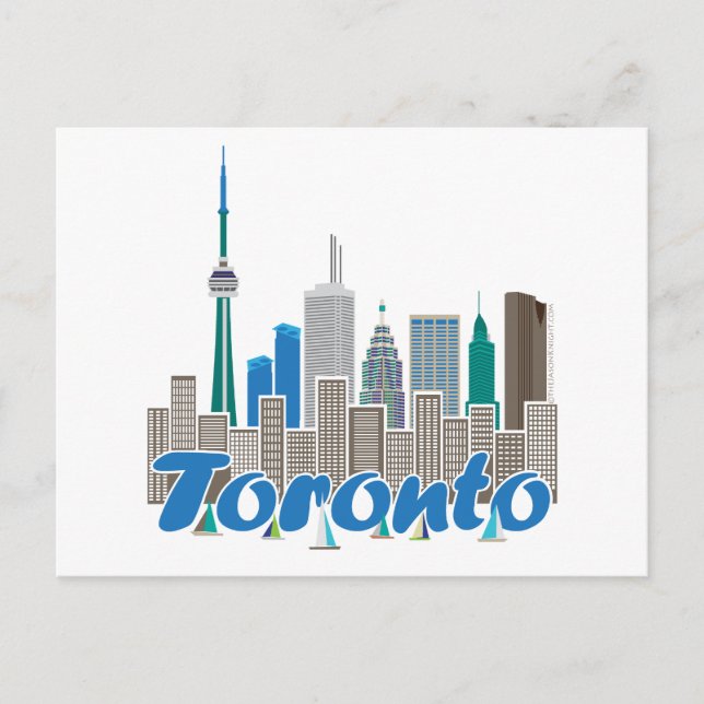 Toronto Skyline Postcard (Front)