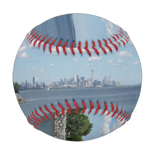 Toronto Skyline View From The Lake Baseball
