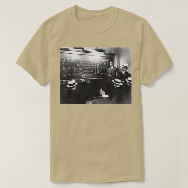 Toronto Stock Exchange Stock Board circa 1920 T-Shirt (Design Front)