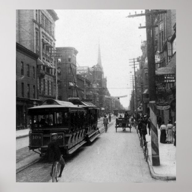 Toronto Street Scene, 1900 Poster (Front)
