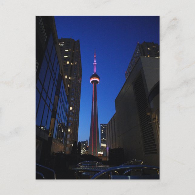 Toronto Tower Night Postcard (Front)