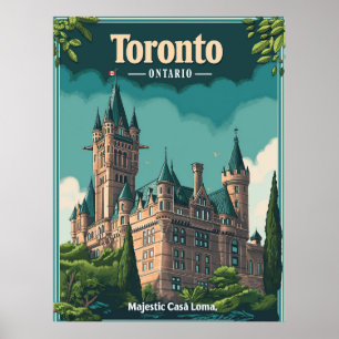 Toronto: Vintage Casa Loma Poster