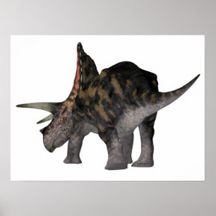 Torosaurus Dinosaur Tail Poster