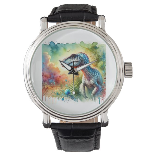 Torosaurus in Serenity 310824AREF140 - Watercolor Watch (Front)