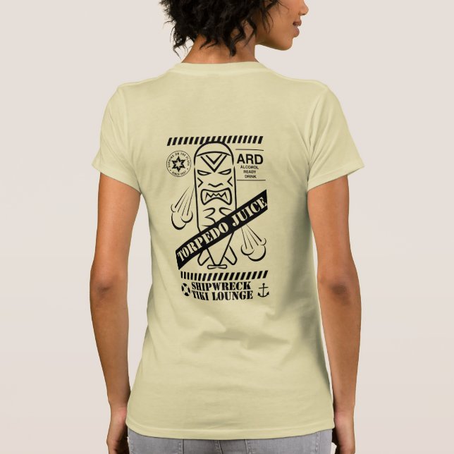 Torpedo Juice Womens T-shirt (Back)