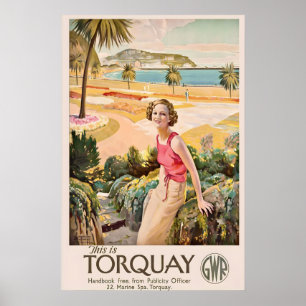 Torquay Devon England Coast English Riviera Poster