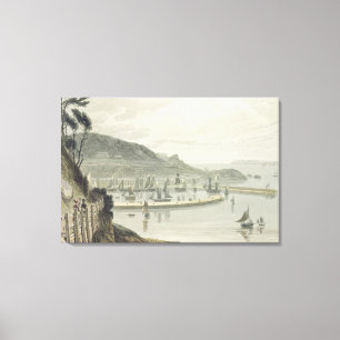 Torquay, Devon, from Volume VIII of 'A Voyage Arou Canvas Print