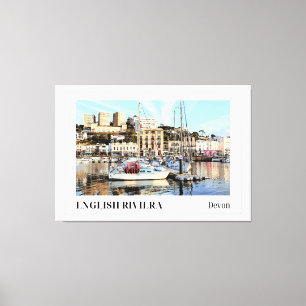 Torquay Marina, English Riviera, Devon Canvas Print