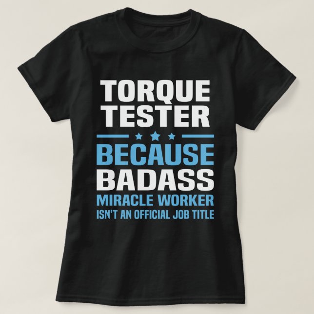 Torque Tester T-Shirt (Design Front)