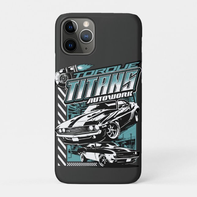 TORQUE TITANS AUTOWORKS - USA LEGEND CARS Case-Mate iPhone CASE (Back)