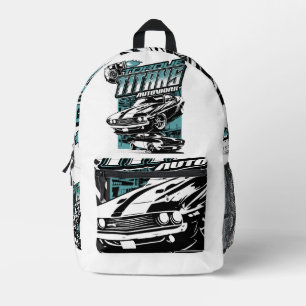 TORQUE TITANS AUTOWORKS - USA LEGEND CARS PRINTED BACKPACK