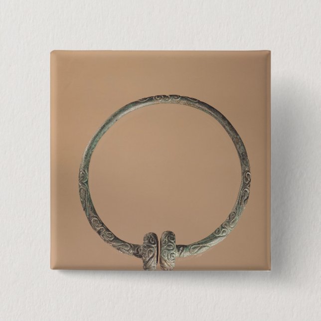 Torque with ternary designs, 5th-4th century BC 15 Cm Square Badge (Front)