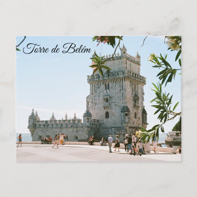 Torre de Belém Tower of Belém Lisbon Portugal Postcard (Front)