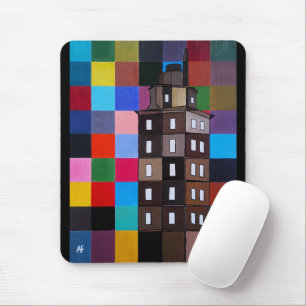 Torre de Hércules Abstract Painting by Alfred Fox Mouse Mat