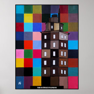 Torre de Hércules Abstract Painting by Alfred Fox Poster